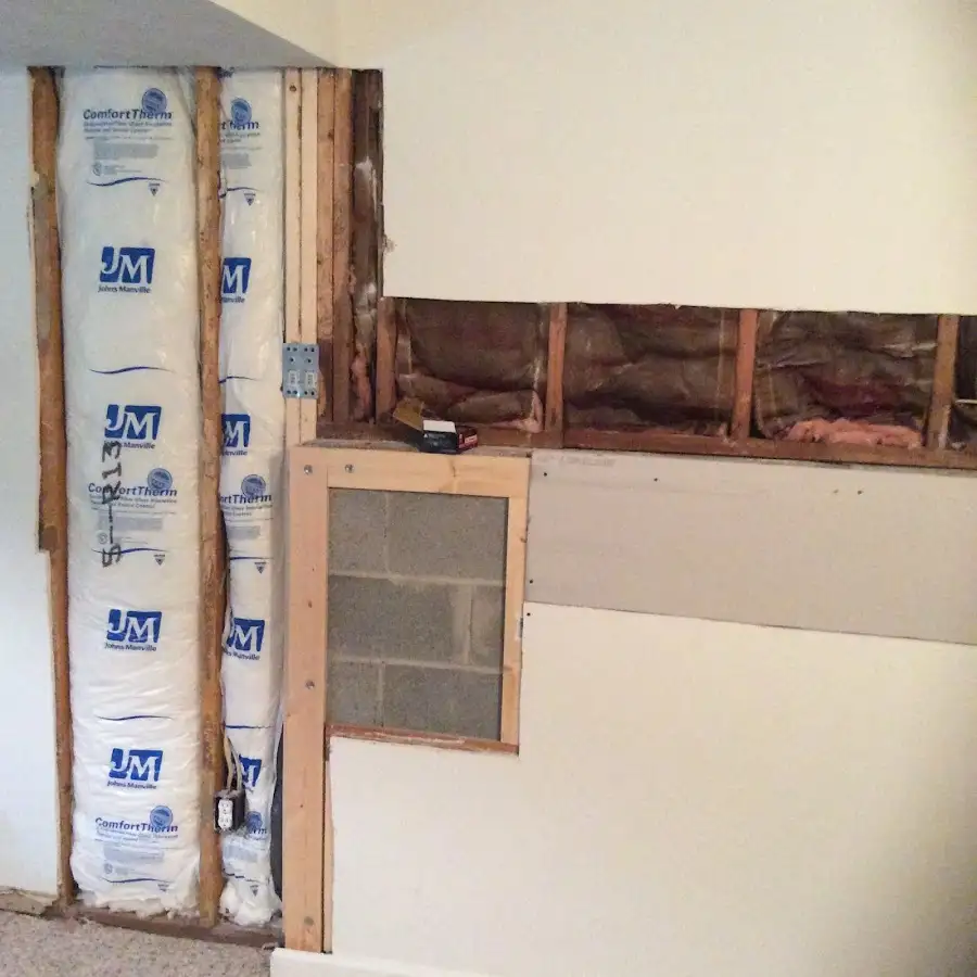 Wall insulation replacement during Structural Drying in Lindsay